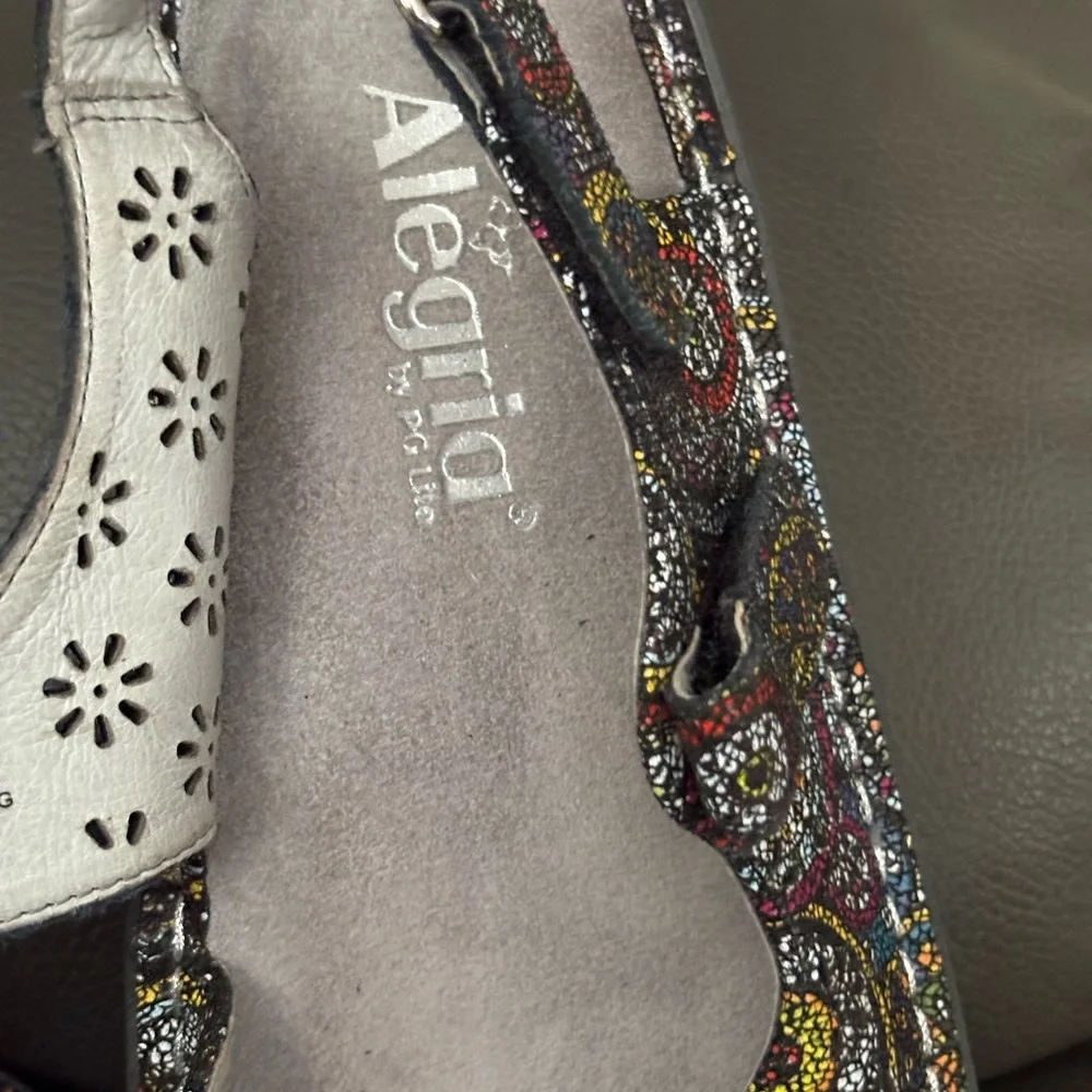 Alegria Women’s Mary Jane Style Multicolor Patterned Shoes - Picture 13 of 15